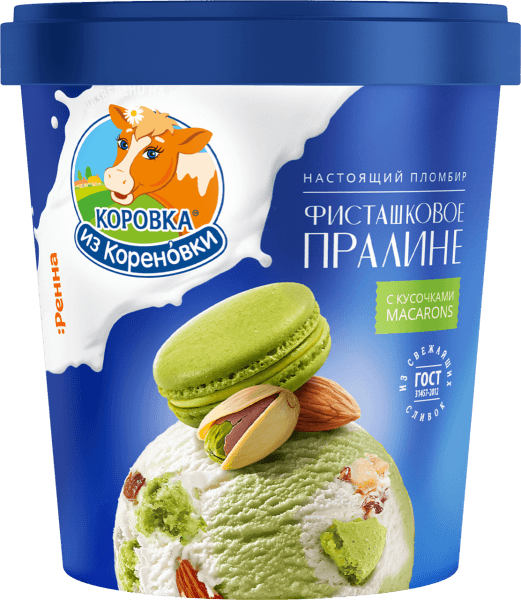 Pistachio Praline - Coming Soon Korovka Russian Ice Cream